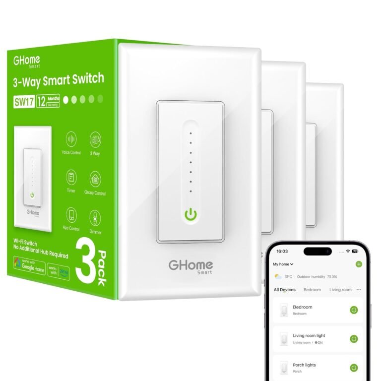 GHome Smart 3 Way Dimmer Smart Switch