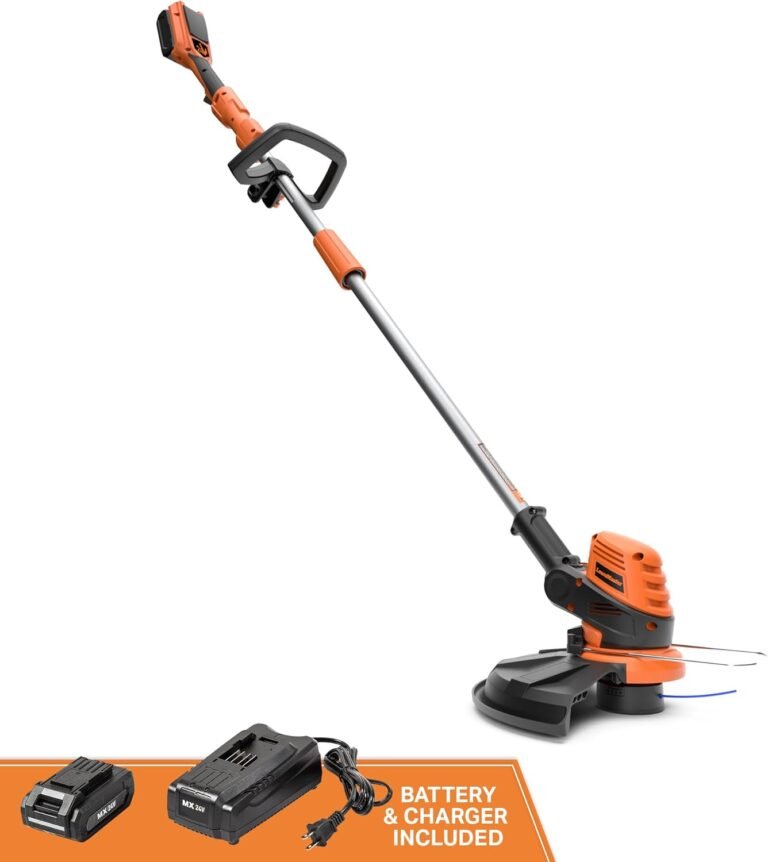 Powerful LawnMaster 24V Cordless String Trimmer, 12-Inch Grass Cutter with 2.0Ah Battery & Charger for Perfect Lawn Care 3 LawnMaster CLGT2412S 24V 12" Cordless String Trimmer 2.0AH Battery & Charger Included