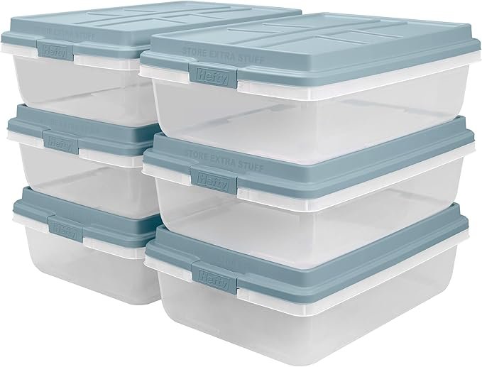 Stackable Storage Bins with Lids