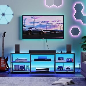 TV Stand with LED Lights