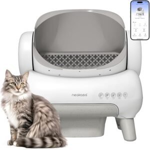 Neakasa M1 Lite Open-Top Self Cleaning Cat Litter Box, Automatic Cat Litter Box with APP Control, Safety Protection, 1 Roll Waste Bag