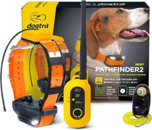 Dogtra Pathfinder 2 - Hunting Ecollar GPS Dog Training Collar with Remote, 9 Mile Range, Tracking & Containment for Medium & Large Dog Breeds
